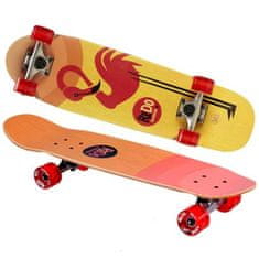 Dřevěný skateboard Flaming