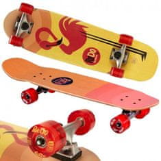 Dřevěný skateboard Flaming
