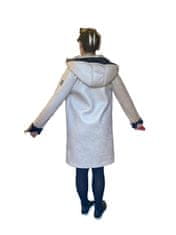 BIP Holland béžový kabát imitace kůže s kožešinou a kapucí Velikost: 40