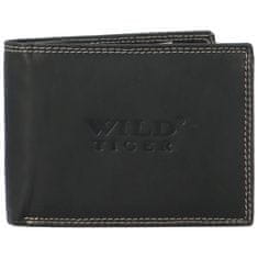 Wild Tiger Kožená pánská peněženka WILD Eijah, černá