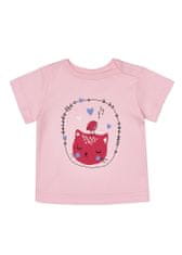 WINKIKI Dívčí pyžamo Cat 86 růžová/šedý melanž