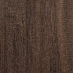 Greatstore Kuchyňský regál hnědý dub 90x40x84 cm kompozitní dřevo a kov