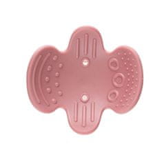 Canpol BABIES Chrastítko senzorické s kousátkem růžové
