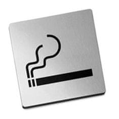Nerezová samolepící tabulka, Kouření povoleno -