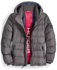 Tommy Hilfiger Prošívaná zimní pánská bunda Quilted šedá XL
