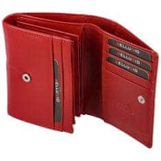 Bellugio Dámská kožená malá peněženka Bellugio Aijva, červená