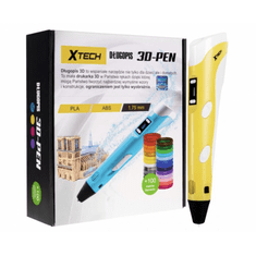 X TECH Magii Pen | 3D tiskárna | Žlutá + 100 metrů vlákna PLA