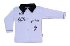 Baby Nellys Bavlněná košilka Little Prince - modrá, vel. 68