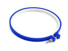 Vyšívací kruh plastový Ø15,5 cm, 19 cm - (15,5 cm) modrá