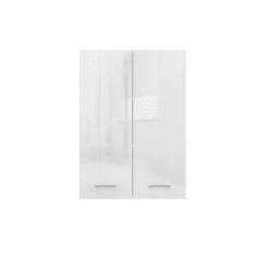 Topeshop koupelnová závěsná skříňka pola mini dd bílá lesk