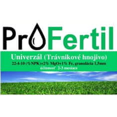 ProFertil Univerzal 22-4-10 + 2MgO + 1% Fe hnojivo (20kg)