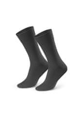 STEVEN 056 tmavě šedé pánské ponožky Barva: šedá tmavá, Velikost: 45-47