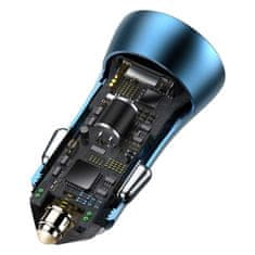 BASEUS USB-C/USB 40 WPD 3.0 Quick Charge 4+ SCP FCP AFC modrá CCJD-03 Baseus nabíječka do auta