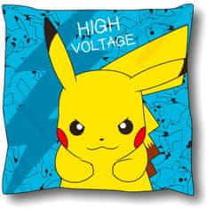 Sahinler Textile Polštář Pokémon Pikachu High Voltage modrý 40x40
