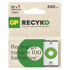 GP Nabíjecí baterie GP ReCyko 200 (9V), 1 ks