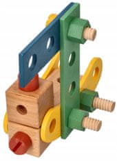 Adam toys Adam Toys Dřevěná stavebnice - 40 dílků