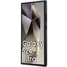 Bmw kryt na Samsung Galaxy S24 ULTRA Black Signature Leather Half Textured & Circle MagSafe
