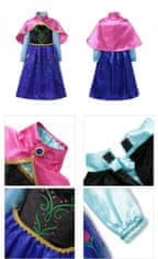 bHome Dětský kostým ANNA Frozen s doplňky 98-104 S