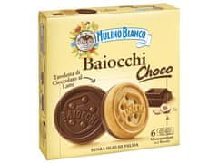 Mulino Bianco MULINO BIANCO Baiocchi Choco - Italské sušenky s čokoládovou náplní 144g 1 balik
