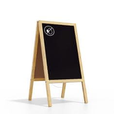 Allboards reklamní áčko s křídovou tabulí 118x61 cm-přírodní rám,PK96NAT