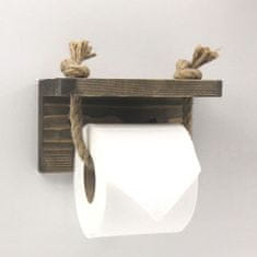 Kalune Design Držák na toaletní papír PIPE 17 cm ořech