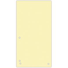 Donau Papírové rozlišovače - 1/3 A4, 235x105 mm, 100 ks, žluté