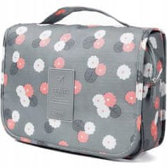 MG Flower Cosmetic Bag kosmetická taška 4L, sivá