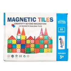 Magnetic Tiles Magnetická stavebnice pro děti sada 88ks– Magnetic Tiles