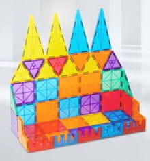 Magnetic Tiles Magnetická stavebnice – Magnetic Building Tiles – 60 dílů