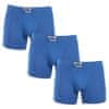 3PACK pánské boxerky long klasická guma modré (3F1167) - velikost L