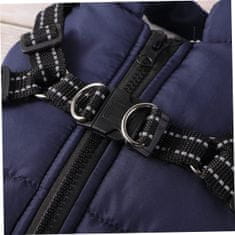 Petallure Nepromokavá stylová bunda pro psy s reflexní páskou, S-M