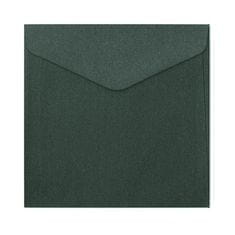 Kraftika 16x16cm obálky 10ks (150g/m2) perleťově zelená