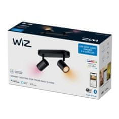 WiZ Stropní bodové svítidlo WiZ IMAGEO 8719514551954 LED GU10 2x4,9W 2x345lm 2200-6500K RGB IP20 CRI90 černé, stmívatelné