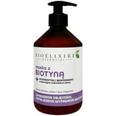 Bioelixire Biotin maska pro tenké, slabé a objemné vlasy - posilující maska na vlasy 500ml