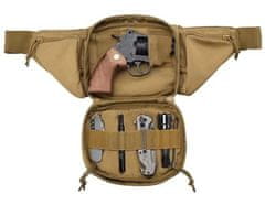 Camerazar Vojenské pouzdro Tactical, odolný polyester 600D, rozměry 20x15x9 cm, pásek 60-120 cm