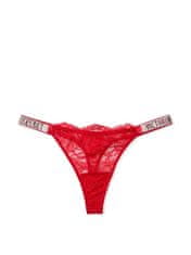 Victoria Secret Dámská krajkové tanga červené M