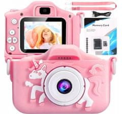 Pronett XJ5096 Dětský digitální fotoaparát jednorožec růžový