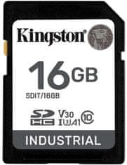 Kingston Industrial Secure Digital (SDHC), 16GB, černá (SDIT/16GB)