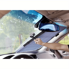 JOIRIDE® Sluneční Clona do auta, Magnetická Clona na čelní sklo, Clona na auto (155 x 65 cm) | GLADESHADE