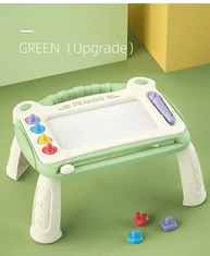 CAB Toys Dětská tabule na kreslení stolek zelený