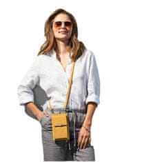 Weltbild Weltbild Dámská kožená kabelka na mobil, žlutá