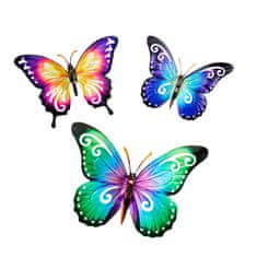 Weltbild Weltbild Nástěnná dekorace Motýli, sada 3 ks