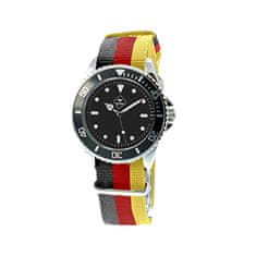 Roadsign Pánské náramkové hodinky Roadsign Broome, černá-červená-žlutá