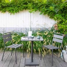 Hespéride Zahradní kovový stolek PHUKET, 65 x 65 cm barva antracitová