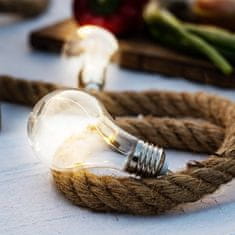 everGO Přírodní lano s LED osvětlením