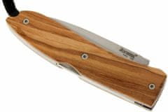 LionSteel 8800 UL Folding nůž s D2 blade, Olivové dřevěné rukojeti s sheath