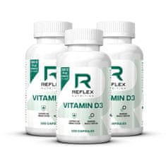 Reflex Nutrition Vitamin D3 100 kapslí 2+1 ZDARMA 