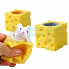 AFF 4054 Antistresová hračka - sýr s myší