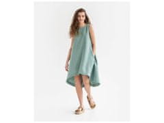 Lněné šaty Toscana Teal blue Velikost: S