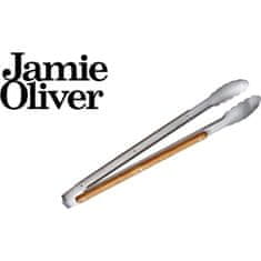 Jamie Oliver Kleště grilovací nerez / dřevo 46cm